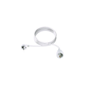 Verlengsnoer RA stekker 5m wit