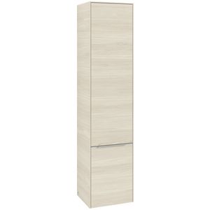 Hoge kast SUBWAY 3.0 400x1710x362mm White Oak C58700AA greep alu. glans
