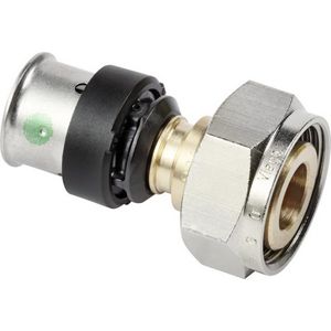 2-del. schroefkoppeling Smartpress 16xM22 wartel brons 6783