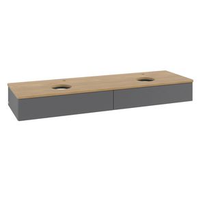 Wastafelonderkast Antao 1600x190x500mm Antr. Matt Lacquer K17151GK