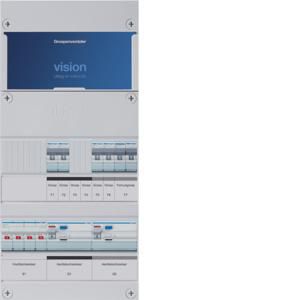 Groepenkast 4-groepenverdeler HS 2xALS 4P 30mA +F 3-fase