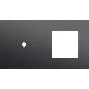 Afdekplaat 2-voud horiz. 71mm centerafst. 224-57805