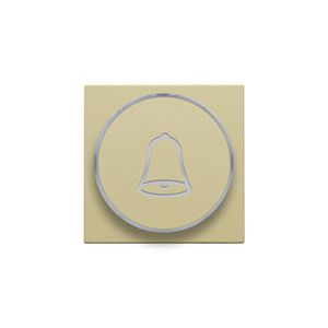 Afwerkingsset doorschijnende ring/belsymbool 6A gold coated