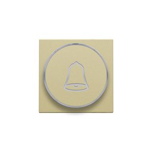Afwerkingsset doorschijnende ring/belsymbool 6A gold coated