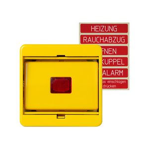 Afdekking met glas geel 561GLGE