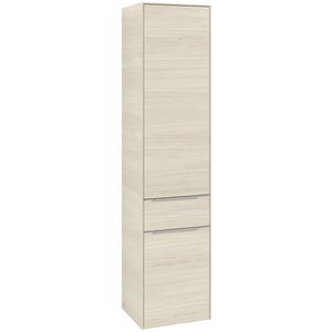 Hoge kast SUBWAY 3.0 400x1710x362mm White Oak C59000AA greep alu. glans