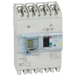 Vermogensschakelaar 160 Thermomagn.+RCD 125A 4P 16kA DPX3