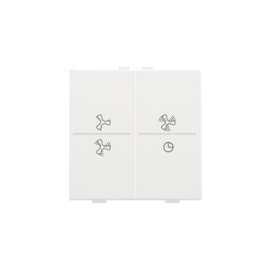 2-voudige toets ventilatoropdruk 0 - 3 RF schakelaar white c