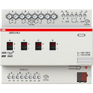 Lichtregelaar KNX 0-10V 4-voudig DIN-rail (LR/S 4.16.1)