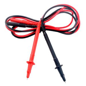 Set meetsnoeren (rood/zwart) rechte aansluiting