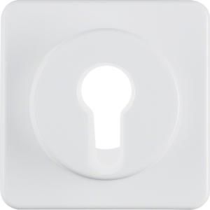 Afdek. v sleutelSchakelaar/-imp.dr. IP44 inbouw polarwit