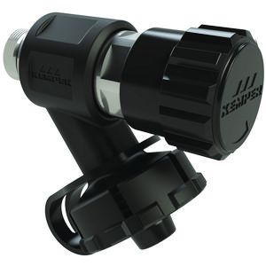 Losse stop van brons O-ring-afdicht. Buitendraad 1/4 DN8