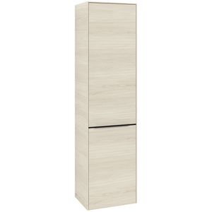 Hoge kast SUBWAY 3.0 450x1710x362mm White Oak C59201AA greep Volcano Black