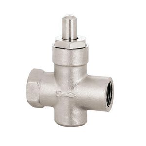 Drukknopkraan voor Manometer RP DN15 F/F 1/2