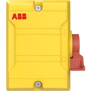 Werkschakelaar 4p 25A 7.5kW. Kunststof behuiz IP65 Rood-geel