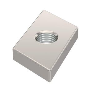 Glijmoer profielrail middel M8 rvs blank VVE=100