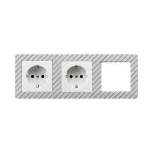 Wandcontactdoos a.wit 2-voudig m.R/A&ki.bev.Elux AS500