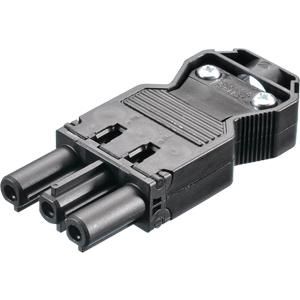 GST o.g. schroefstekker female zwart