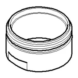 Beluchter mouw 24x13mm Dark Platinum gebors. 092301118-99