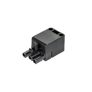 Kabelconnector ST18/3 male zwart VVE=200