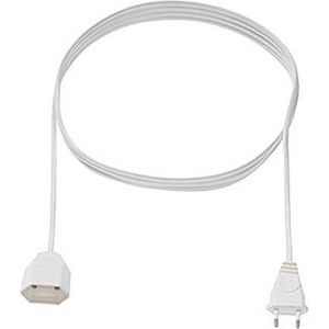 Verlengsnoer euro stekker 3m wit