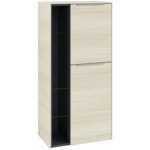 Middenkast SUBWAY 3.0 574x1200x362mm White Oak C59900AA greep alu. glans