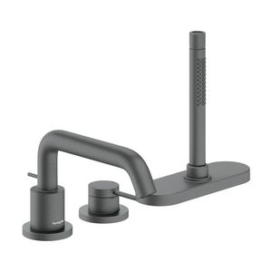 Tecturis S 3-gats ééngreeps badrandkraan met sBox Brushed Black Chrome