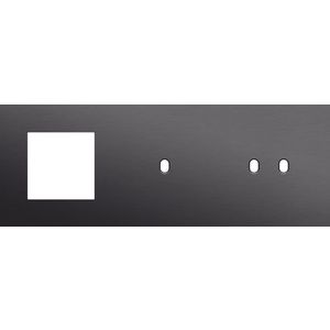 Afdekplaat 3-voud horiz. 71mm centerafst. 224-57720