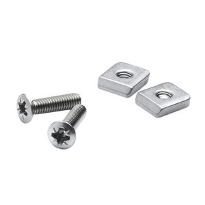 Schroefjes + plaatjes RVS