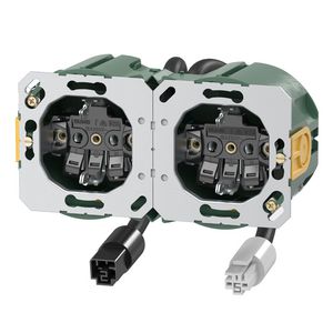 Wandcontactdoos DL dubbel vv Attema halogeenvrij en Wago Rond0