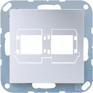 Afdekking A500 alu.voor mod.jack 2-voudig VVE=10