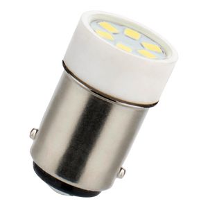 LED Ba15d T16x28 110-130V AC/DC 1.2W 100lm White