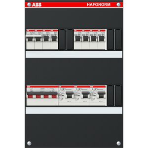 Groepenkast 9x achter 3x 30mA + F HS 3-f Binnenwerk + deksel