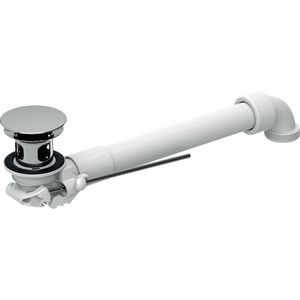wastafelafvoer, afvoerplug, hendelbediening G=1 1/4" gl-chr