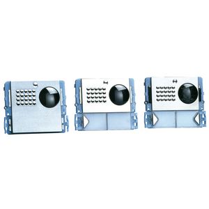 Powercom a/v frontplaat met 2 drukkers
