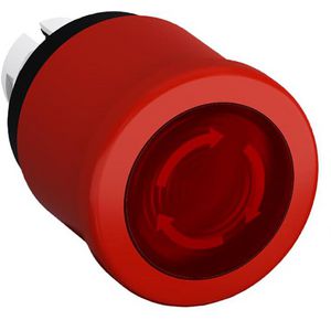 Verlichte noodstopschakelaar draai- ontgrendeling 40mm rood