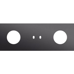 Afdekplaat 3-voud horiz. 71mm centerafst. 224-57719