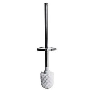 Borstelkop wit, borstelsteel met deksel, chroom (S4516)