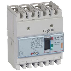 Vermogenschakelaar 160 Thermomagn. 100A 4-polig 25kA DPX3