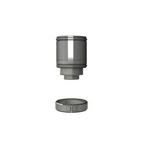 Pijp RVS Ø200/150/100, geisoleerd, 250mm