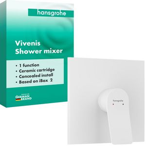 Vivenis 1-hendel afbouwdeel inbouwdouchemengkraan voor 1 functie Mat wit