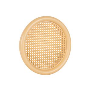 Ventilatierooster kunststof Ø56mm lichtbruin