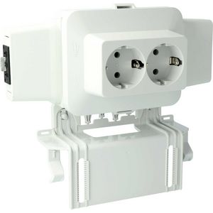Contactdoosdeksel AK2-S/GZ/WAK 3p met 2-voudige WAGO