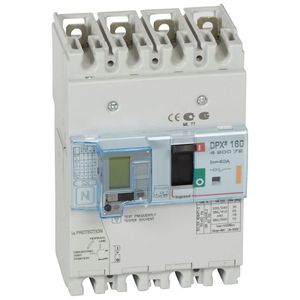 Vermogensschakelaar 160 Thermomagn.+RCD 40A 4P 25kA DPX3