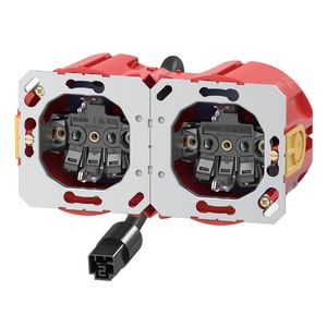 Wandcontactdoos dubbel vv Attema BW en Wago Rond0