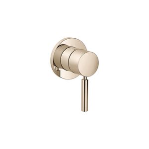 Eengreeps douchemngkr v. inbouwmontage afdekplaat Light Gold