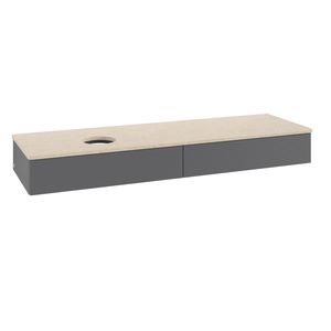 Wastafelonderkast Antao 1600x190x500mm Antr. Matt Lacquer L15113GK