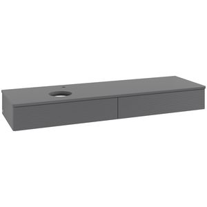 Wastafelonderkast Antao 1600x190x500mm Antr. Matt Lacquer L15150GK