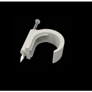 Spijkerclip hal.vrij v flexbuis 16-19/20mm naturel VVE=100