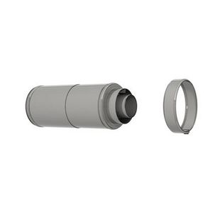 Pijp RVS Ø200/150/100, geisol. 320-450mm telescopisch